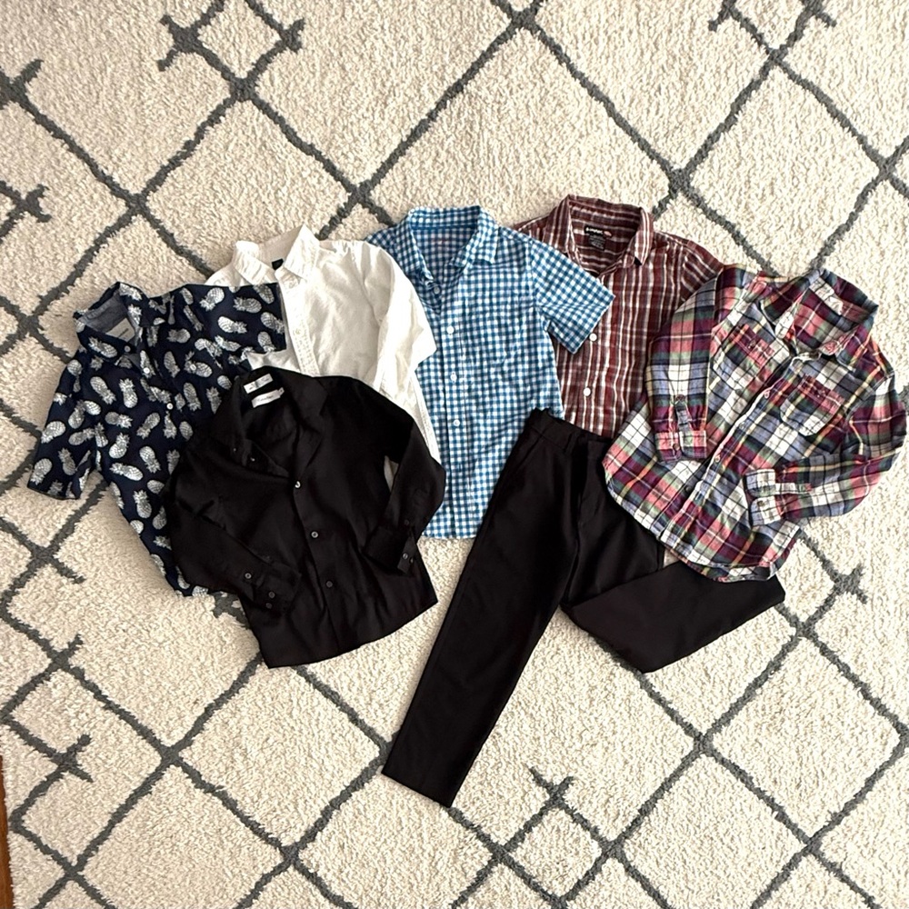 Boys Button Down Shirts size 5-7